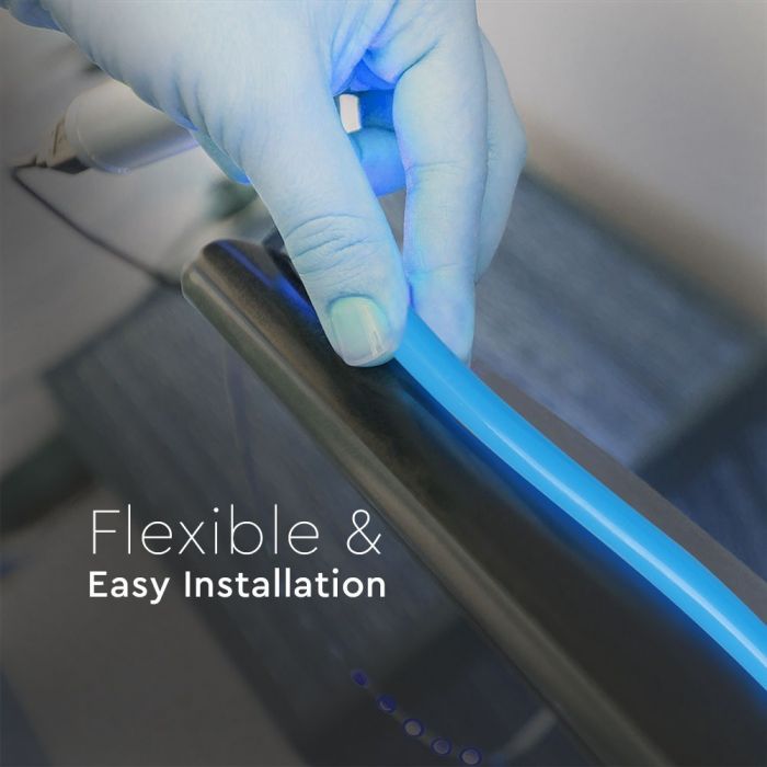 LED NEON FLEX 120LEDs BLUE 24V 8W 400lm 10M/ROLL 160° IP65