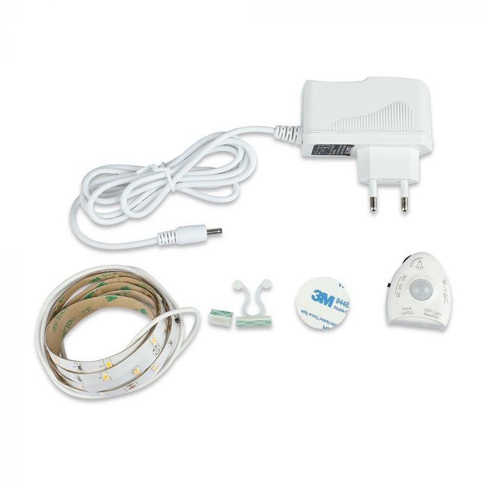 LED BEDLIGHT WITH SENSOR SINGLE BED 30LEDs WW 12V 3W 1.2M DIMMABLE