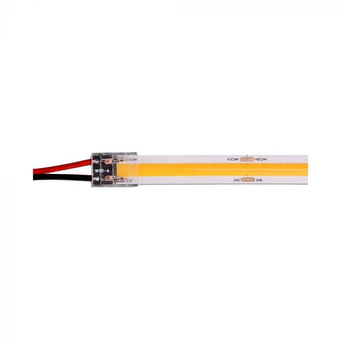 LED STRIP CONNECTOR - DRIVER TO COB STRIP 8mm 3-36V SINGLE HEAD