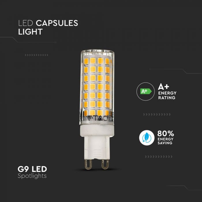 LED G9 LAMP 6W WW 550lm 300° 19X68