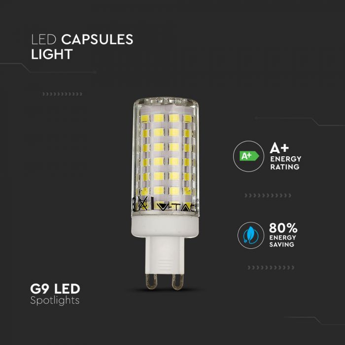 LED G9 LAMP 7W CW 650lm 300° 23X70