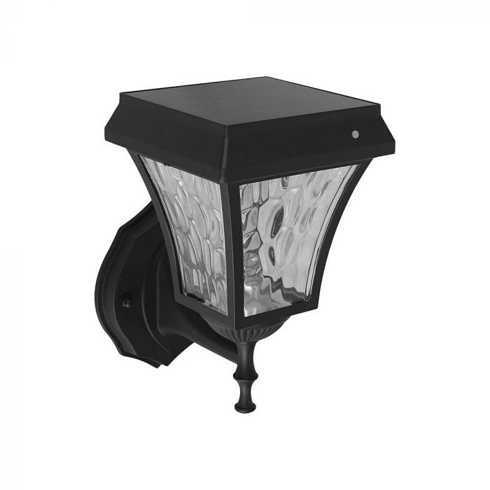 LED SOLAR WALL LAMP MATT BLACK CCT 3IN1 110Lm 170° 19x15x24 IP65
