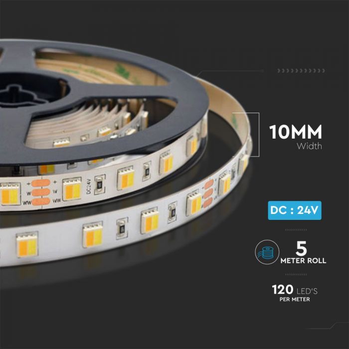 LED STRIP LIGHT SMD 120LEDs CCT 3IN1 1500Lm 14W/M 24V IP65