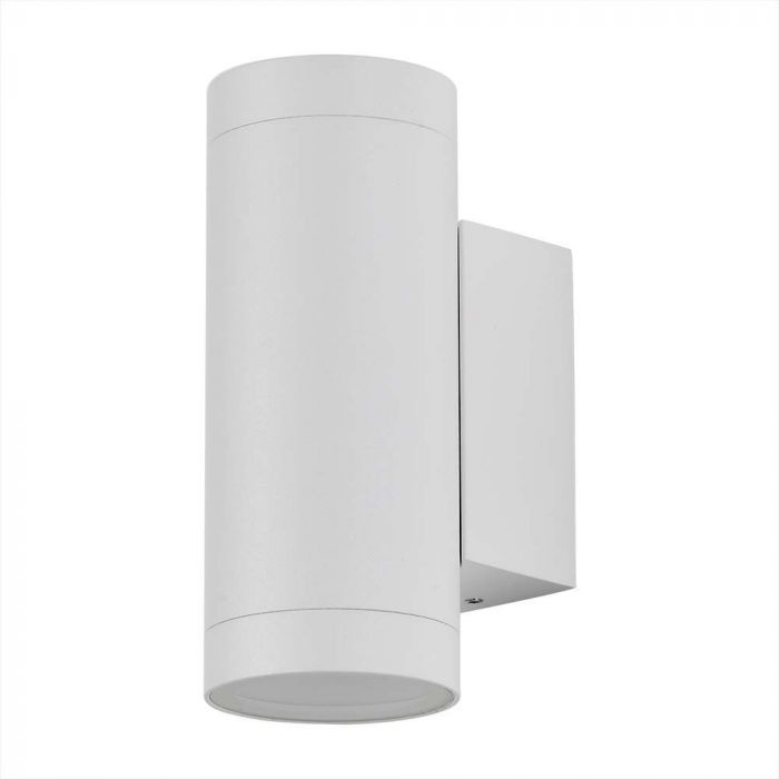 LED WALL LIGHT 2XGU10 FITIING ROUND WHITE IP54