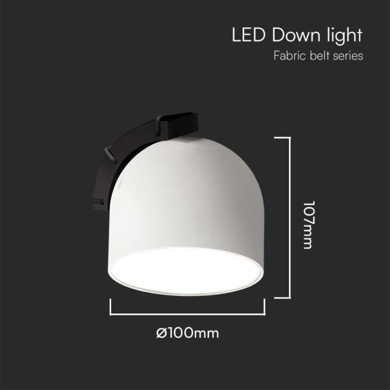 LED MAGNETIC FABRIC TRACKLIGHT 12W WW 800lm 120° SANDY WHITE 107x107mm