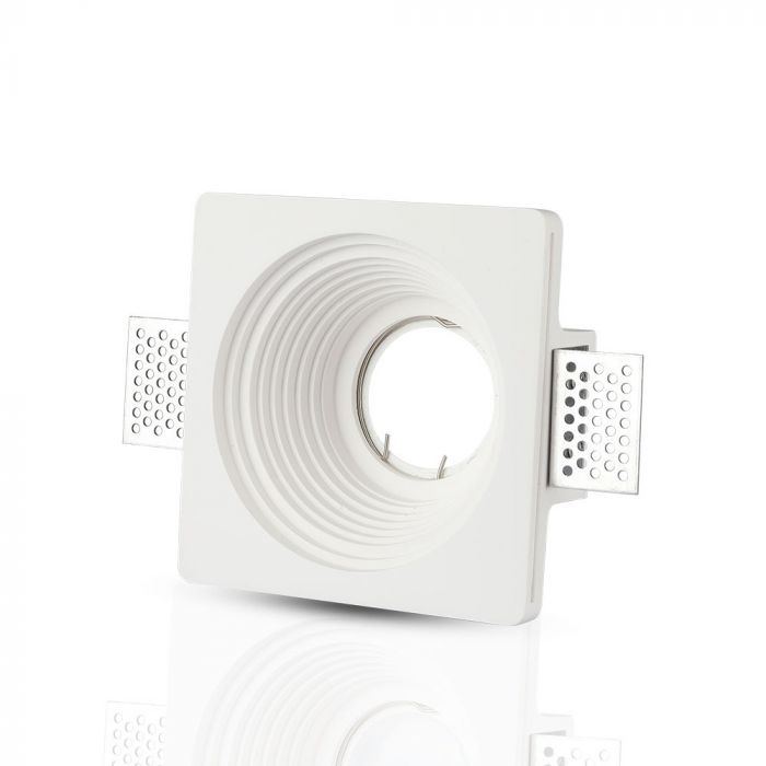 LED BRACKET GU10 ROUND WHITE 120 (127) GYPSUM