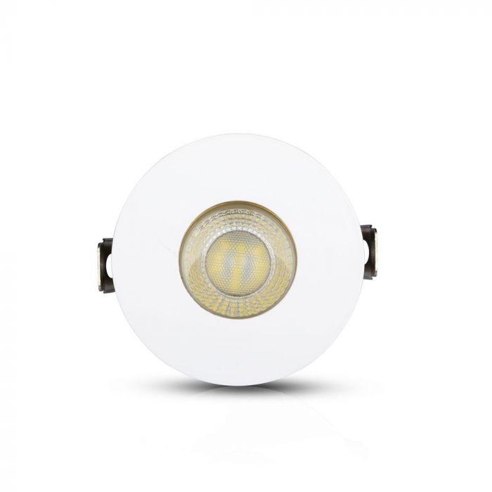 GU10 Fitting White, Gold Round