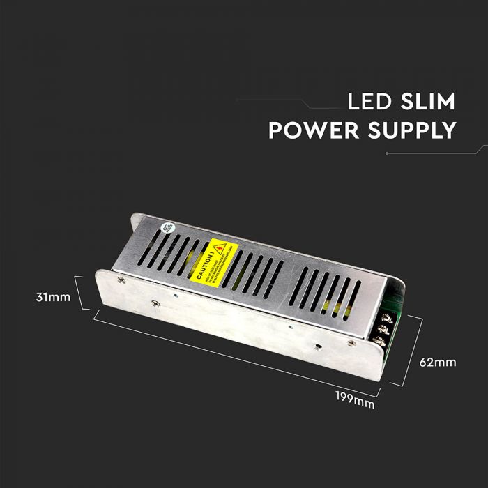 LED POWER SUPPLY 150W 12V 12.5A SLIM TRIAC DIMMABLE