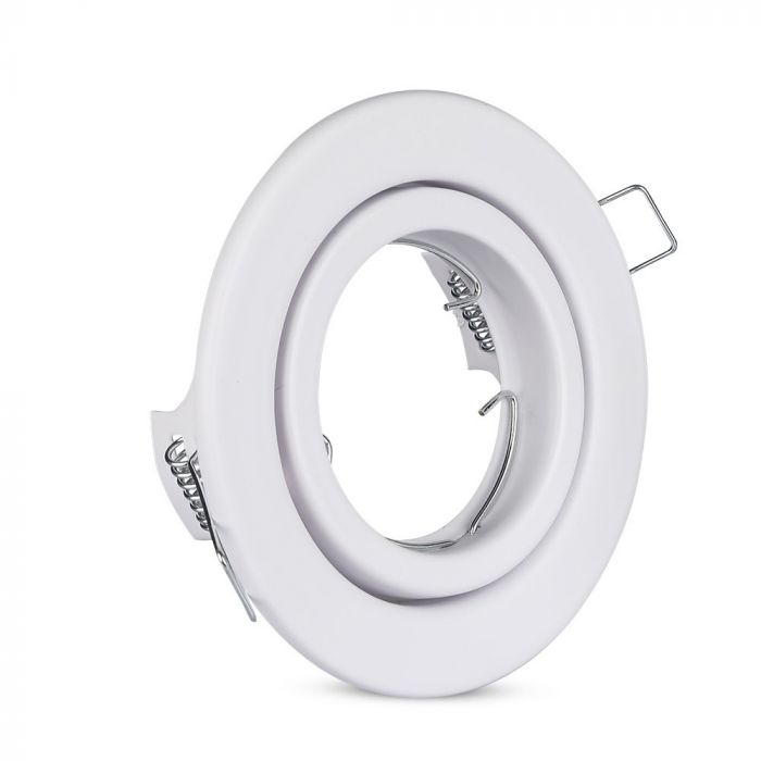 GU10 Housing Round Changing Angle White