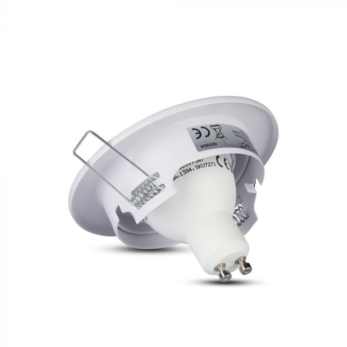 GU10 Housing Round Changing Angle White