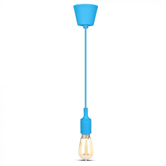 LED E27 PENDANT LAMP HOLDER 1M BLUE