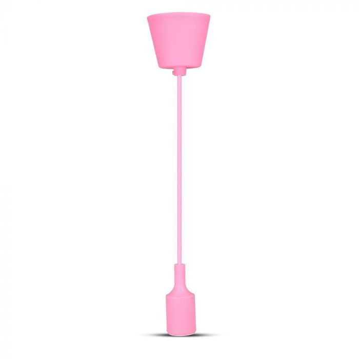 LED E27 PENDANT LAMP HOLDER 1M PINK