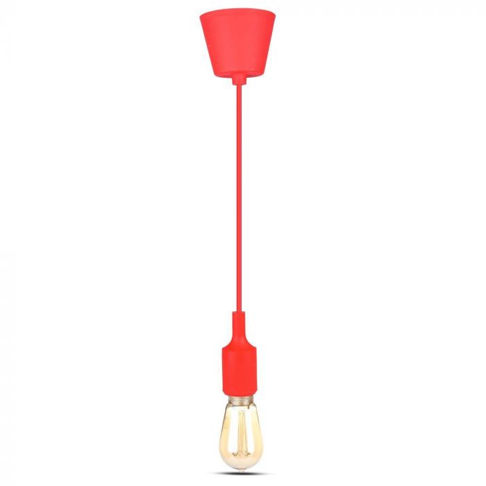 LED E27 PENDANT LAMP HOLDER 1M RED