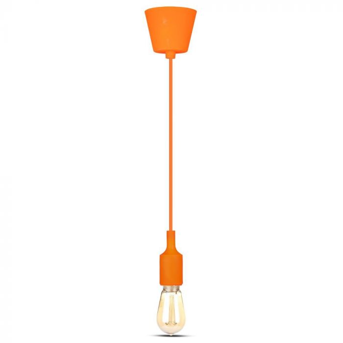 LED E27 PENDANT LAMP HOLDER 1M ORANGE