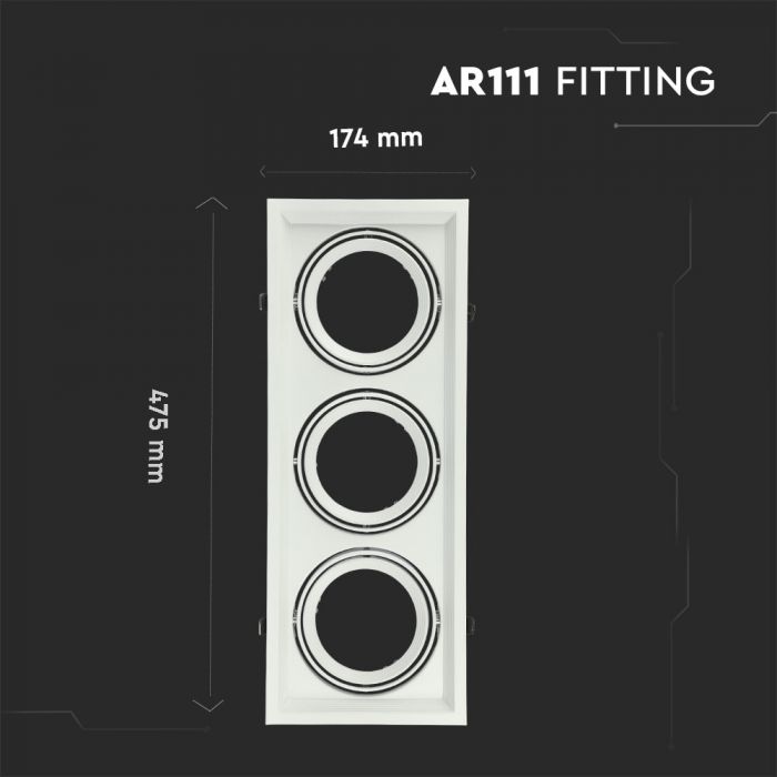 LED 3 X AR111 FITTING