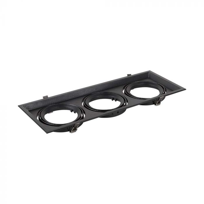LED 3 X AR111 FITTING BLACK
