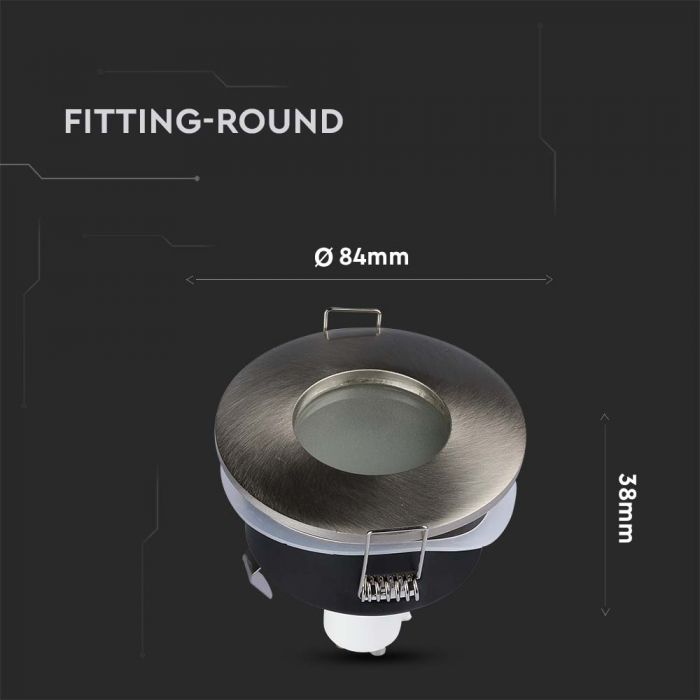 LED BRACKET GU10 ROUND FIXED SN 84 (75) IP54