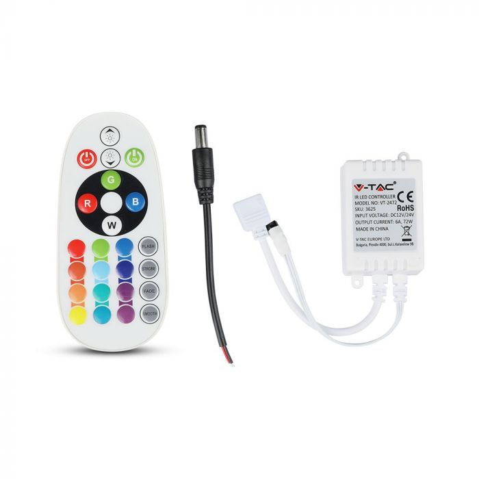 Infrared Controller Remote Control 24 Buttons Round