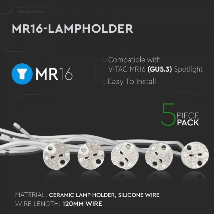 LAMP HOLDER FOR MR16 CERAMIC WITH SILICON COVER