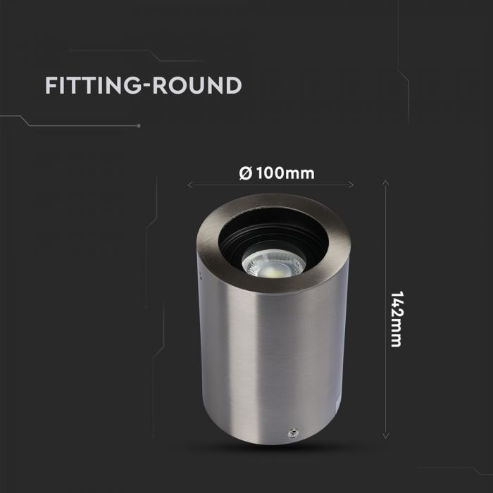 LED SURFACE MOUNTED GU10 FITTING ROUND SN 142X100