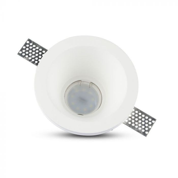 GU10 Fitting Round Gypsum White Deep ?132