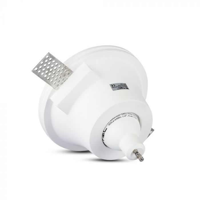 GU10 Fitting Round Gypsum White Deep ?132