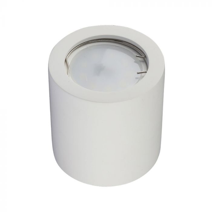 LED SURFACE FITTING GU10 ROUND WHITE 75X75 GYPSUM