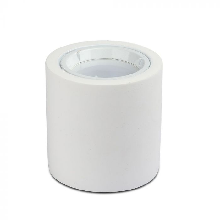 LED SURFACE FITTING ALUMINIUM RING GU10 WHITE 70X75 ROUND