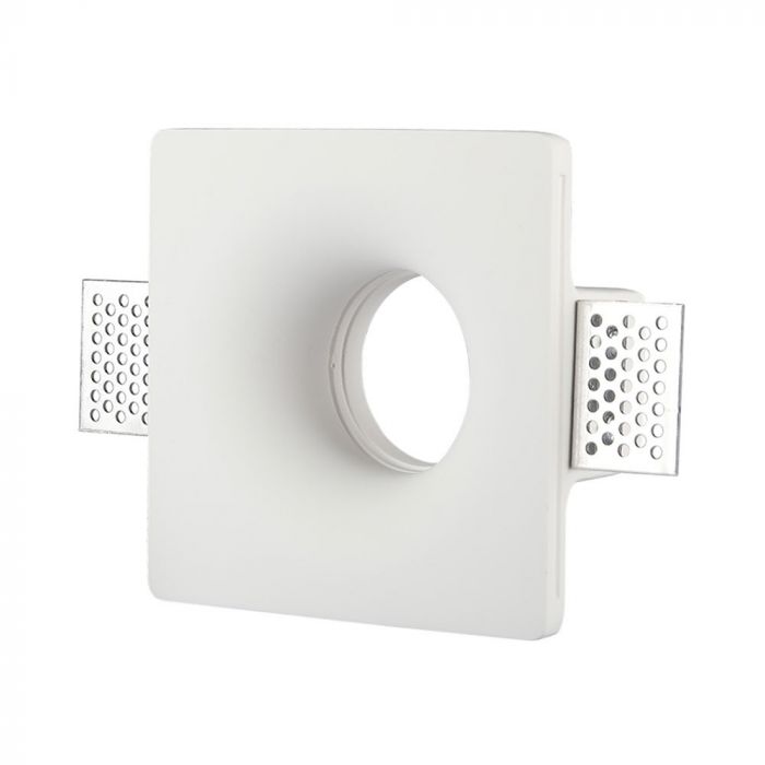 LED BRACKET GU10 SQUARE WHITE 120X45 (120) GYPSUM