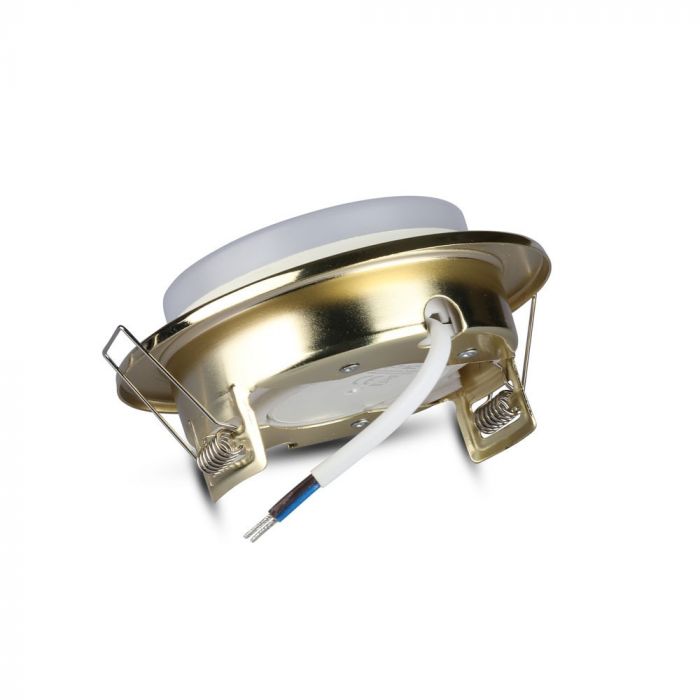 LED BRACKET GX53 ROUND FIXED GOLD 105X14 (90)