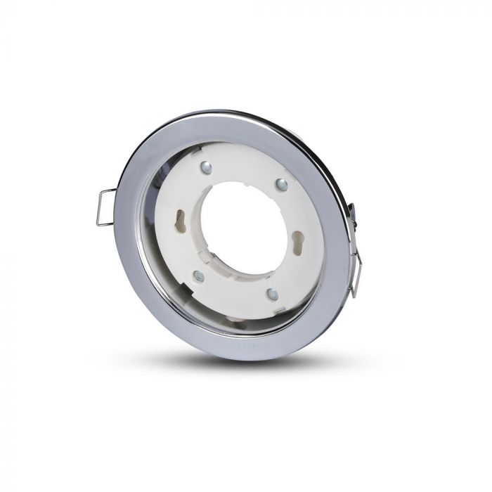 LED BRACKET GX53 ROUND FIXED CHROME 105X14 (90)