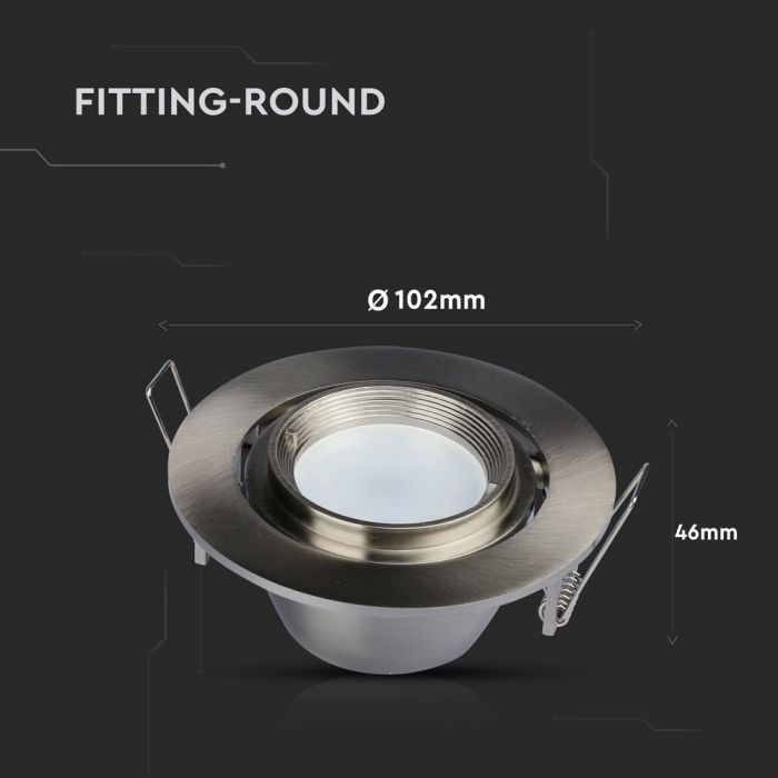 LED BRACKET ROUND Movable SN 102X46 (93) ZOOM FITTING