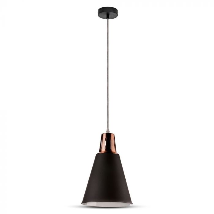 LED E27 PENDANT MODERN RED COPPER SAND BLACK 22X31X138
