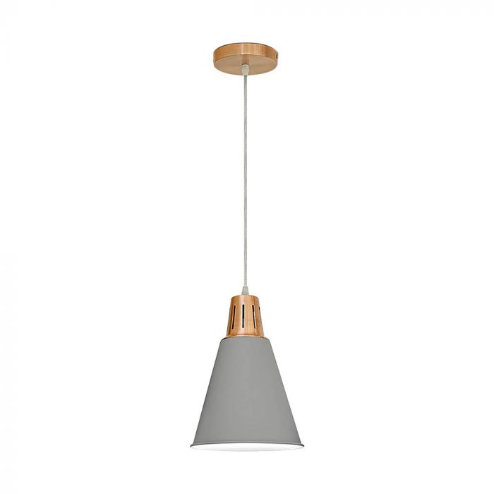 LED E27 PENDANT MODERN RED COPPER SAND GREY 22X31X138