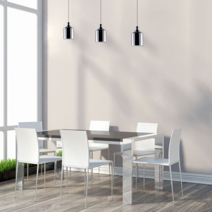 LED E27 PENDANT CHROME 17X100 COPPER