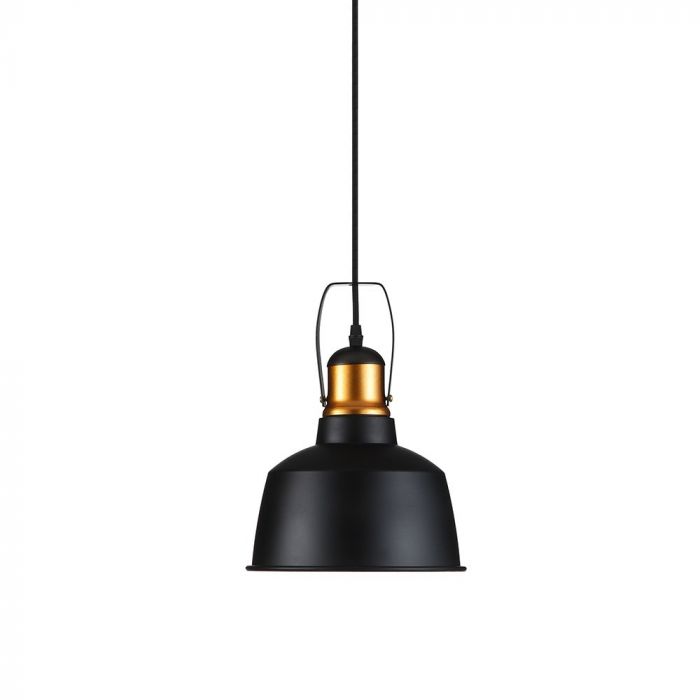 LED E27 PENDANT BLACK 23X31X115 ALUMINIUM