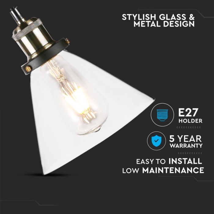 Glass Pendant Light Transparent ?180