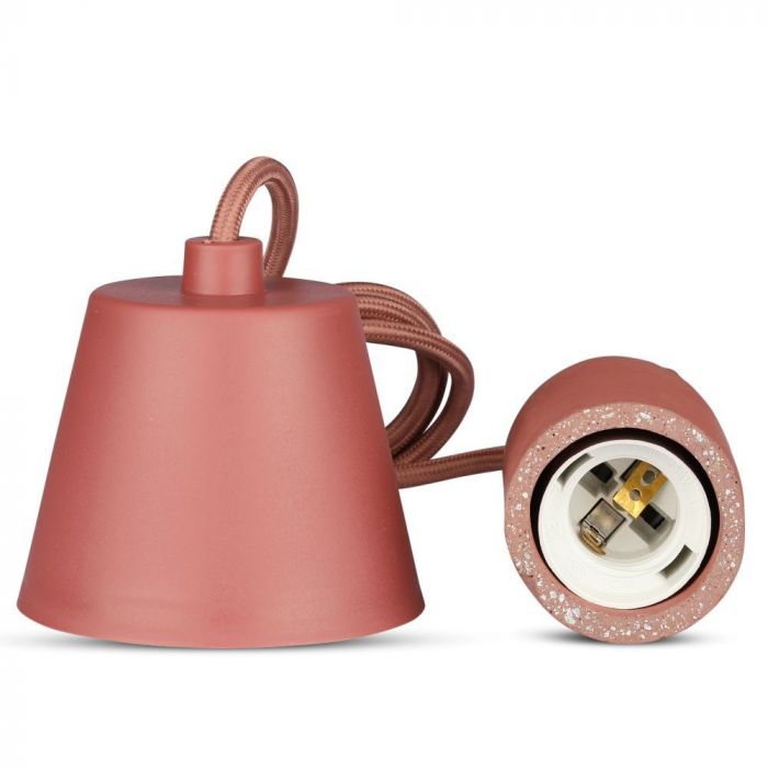 Concrete Pendant Light Red