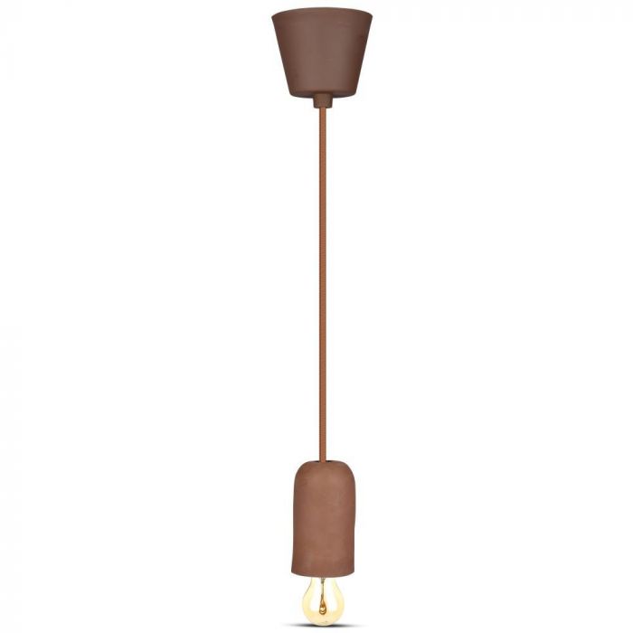 LED E27 PENDANT BROWN 95X50X1050 CONCRETE