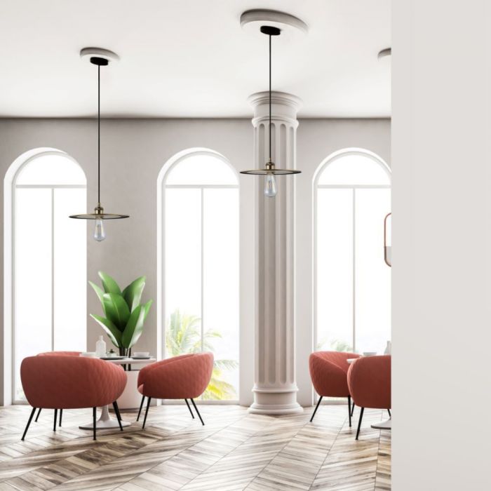 LED E27 PENDANT ROSE GOLD 30X9X100 METAL