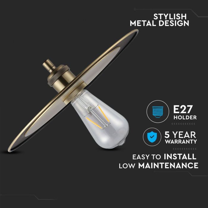 LED E27 PENDANT ROSE GOLD 30X9X100 METAL