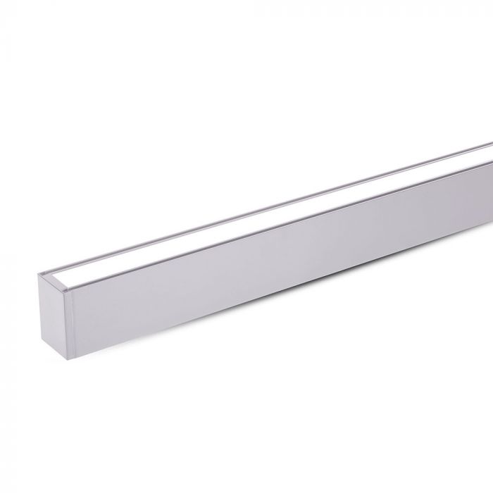 LED LINEAR HANGING SUSPENSION 60W DL 6000lm 120° 1200X75X105 ALUMINIUM SAMSUNG SILVER A++