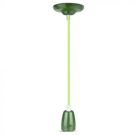 Porcelain Lamp Pendant Green