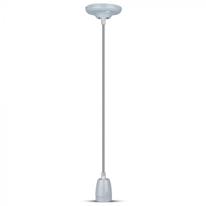 LED E27 HIGH FREQUENCY LAMP HOLDER GREY 47X64X680 PORCELAIN