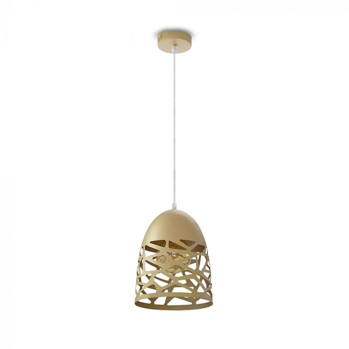 LED E27 PENDANT CHAMPANGE GOLD 20X27X130 MESH METAL