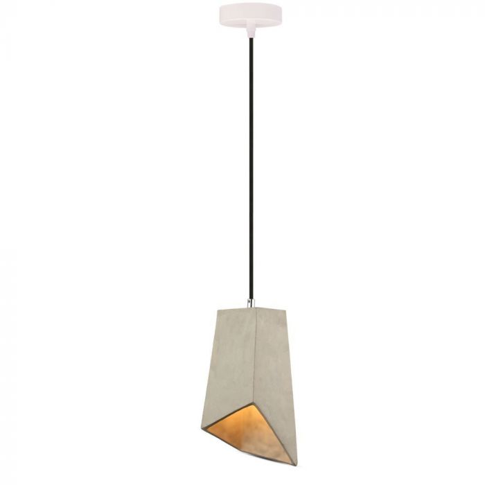 LED E27 PENDANT LAMPSHADE 16X29X125 CONCRETE