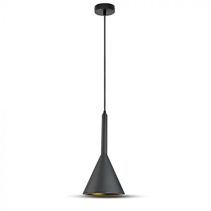 LED E27 PENDANT MODERN BLACK 16X35X60 DOUBLE ALUMINUM