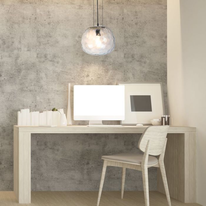 Pendant Light Designer Glass Shape 3 Wire Suspension 300mm