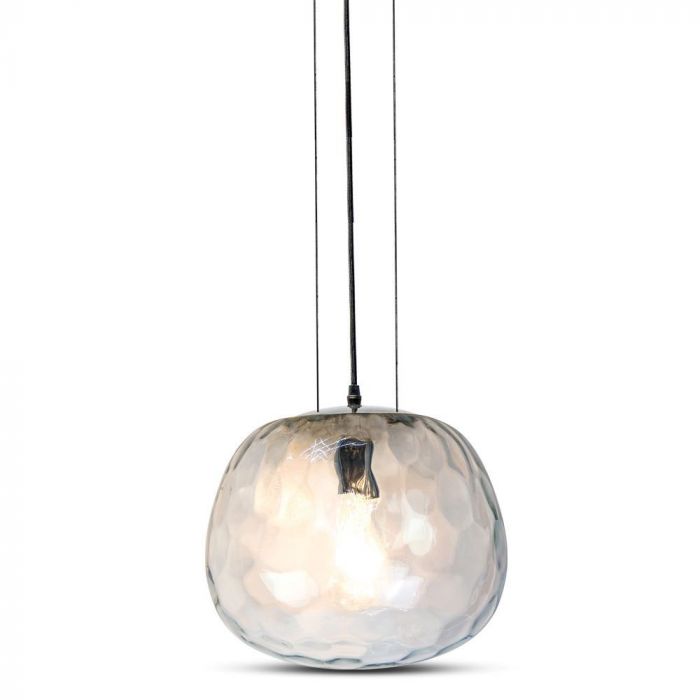 Pendant Light Designer Glass Shape 3 Wire Suspension 300mm