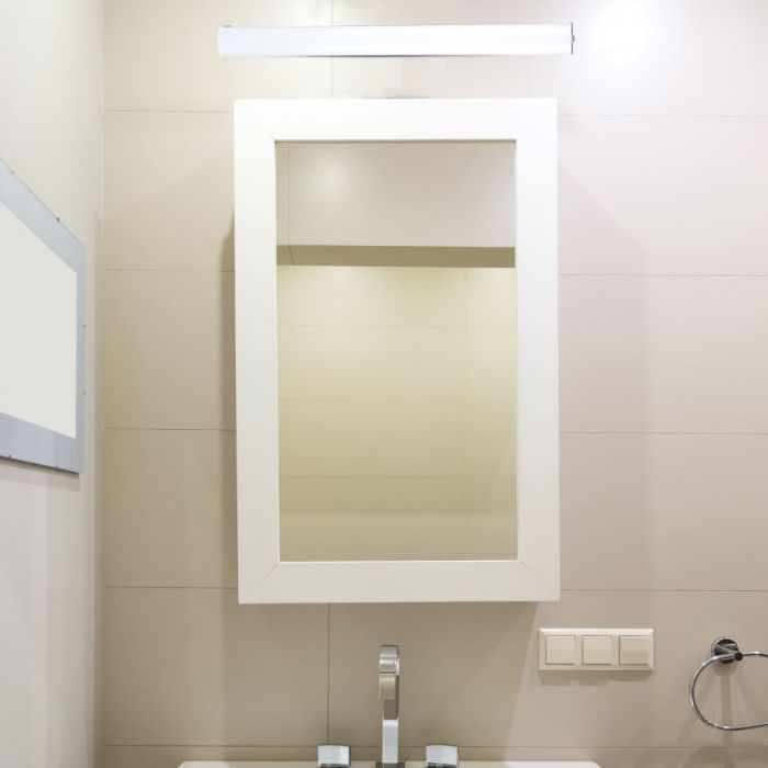 LED PENDANT WALL MIRROR CHROME 10W CW 950lm 150° 605X54X65 IP44